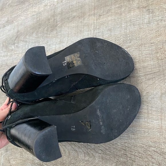 Steve Madden Rochelle Bootie Black Lace Up - Picture 10 of 10